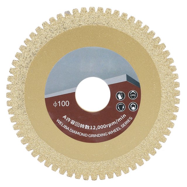 Oubit Diamonds Saw Blade,100mm 60 Grit Diamonds Marble Cutting Disc Cutting Wheel High-Intensity Output