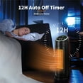 thumbnail image 3 of Segmart 1500W Electric 3 Speed PTC Ceramic Space Heater for Small Rooms, 3 of 10