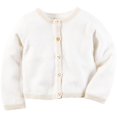 thumbnail image 1 of Carter's Baby Girls' Cardigans, Ivory, 6 Months, 1 of 2