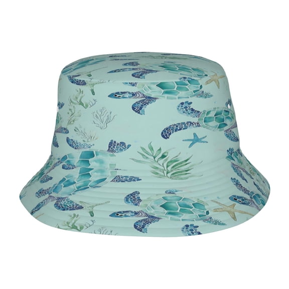 Sea Turtle Fisherman's Hat Lightweight and Breathable Sun Hat Suitable for Both Men and Women
