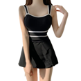 thumbnail image 5 of Traje de baño para mujer, conservador, que cubre el vientre, adelgaza, falda de vacaciones en aguas termales, traje de baño de dos piezas, 5 of 5