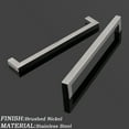 thumbnail image 2 of Knobelite 30 Pack Stainless Steel Kitchen Cabinet Handles Hole Centers 7-1/2 inch 192mm Square Cabinet Pulls Brushed Satin Nickel Dresser Drawer Pulls, 2 of 6