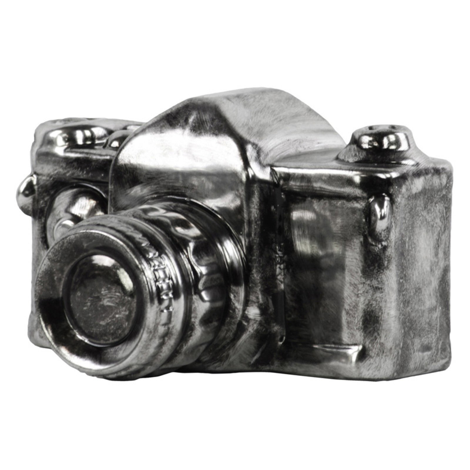 Silver Ceramic Camera 