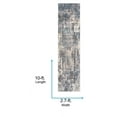 thumbnail image 3 of Livabliss Area Rugs for Living Room, 3x10 Ankara Modern Gray Runner Rug, Bedroom Dining Room Home Decor Stain Resistant Carpet (2'7" x 10' Runner), 3 of 8