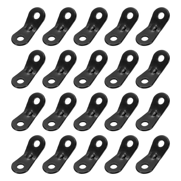 Tent Rope Tensioner, 20 Pcs Tent Guyline Adjusters Rope Buckle Aluminum Alloy Cord Tightener for Outdoor Camping Hiking Accessories,Black