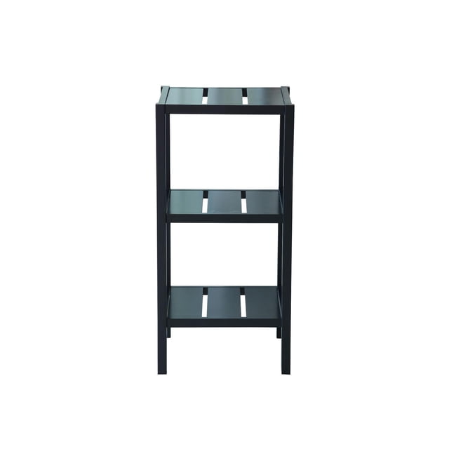 Mueble Anaquel Estante 3 Niveles Negro, Mdf ELLEGANCE HOUSEWARE SS34291