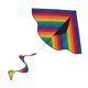 thumbnail image 1 of Cometa Delta de rayas arcoíris en la brisa 42" Twister Tail 3158 In the Breeze In the Breeze, 1 of 2