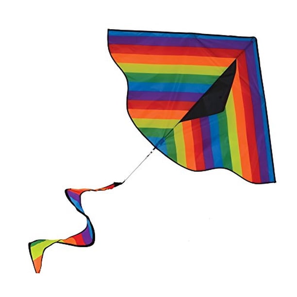 Cometa Delta de rayas arcoíris en la brisa 42" Twister Tail 3158 In the Breeze In the Breeze