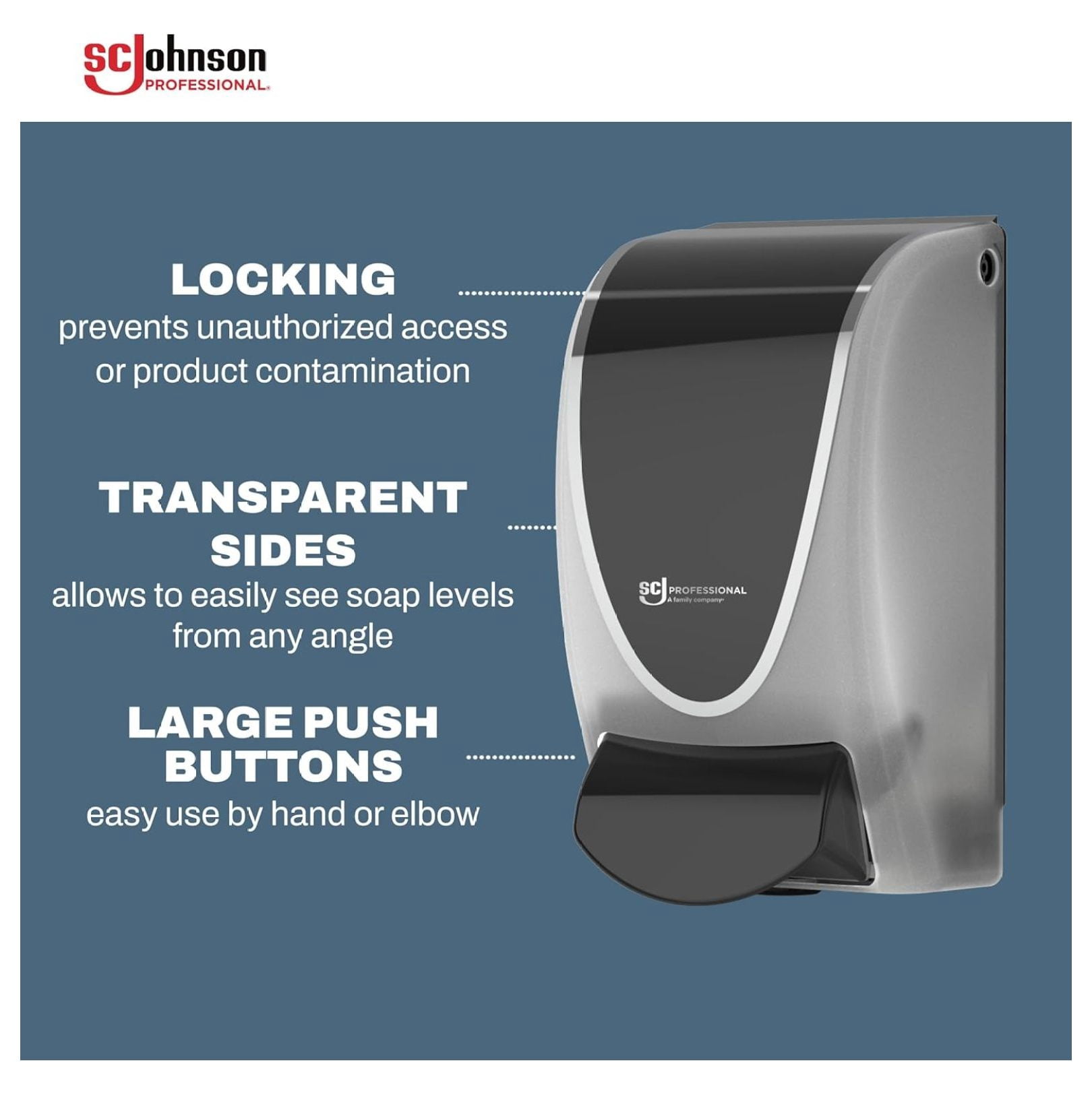 Clear Foam Soap Dispenser Kit - Wall Mount Hand Soap Dispenser with 1 Liter Refresh Foam Hand Wash - Professional Use, 33.8oz