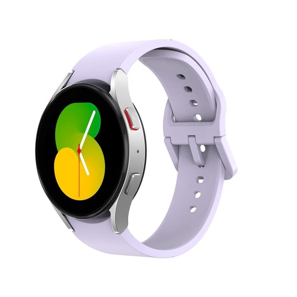 Correa de muñeca de reloj de silicona para Samsung Galaxy Watch5 Pro/5/4 45/40/44 mm (púrpura)