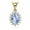 Blue/Gold, variant on Jewelrypalace Vintage Princess Diana William Kate Middleton Oval 3.2ct Created Alexandrite Sapphire Pendant 925 Sterling Silver