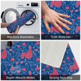 thumbnail image 4 of Bathroom Rugs Non Slip Washable - Chicken and Rooster Kitchen Mats for Floor, Area Rugs for Entryway Rugs Indoor, Laundry Bathroom Room Door Rug with Rubber Backing 20x31.5in, 4 of 8