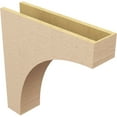 thumbnail image 5 of 6"W x 24"D x 24"H Thin Huntington Rough Cedar Woodgrain TimberThane Corbel, Primed Tan, 5 of 6