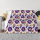 thumbnail image 1 of Fotbe record rock Skull star Manta de Franela con Estampado, Manta Ultrasuave para Cama, Sofá, Auto, Hipoalergénica y Antibolitas-50"x40", 1 of 6
