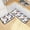 Bonjour Dachshund dogs, variant on 2 Pcs Kitchen Rug Set Non Slip Absorbent Soft Floor Mats for Kitchen Bathroom Winter Mittens and Snow 19.7"x27.6"+19.7"x47.2"