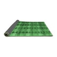 thumbnail image 2 of Ahgly Company Indoor Square Abstract Emerald Green Modern Area Rugs, 4' Square, 2 of 4