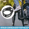 thumbnail image 6 of Uxcell 31.8mm Cycles Bike Seat post Clamp, 2Pcs Aluminum Alloy Seat Tube Clip Bike Quick Release Clamp Black, 6 of 7