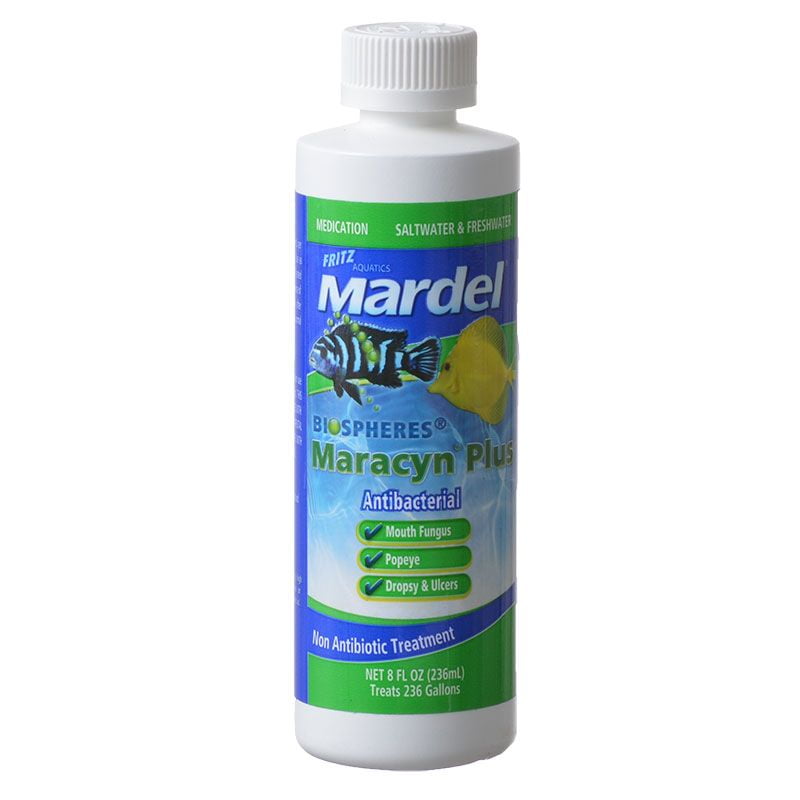 Mardel Maracyn Plus Antibacterial Aquarium Medication Liquid 8 oz