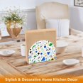 thumbnail image 6 of Yayeee Napkin Holder for Table Set of 2 Kitchen Paper Tissue Organization, Blue Simple Shapes, 6 of 8