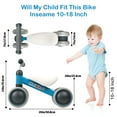 thumbnail image 2 of Wdmiya Blue Baby Balance Bike for 1 Year Old Girls Gifts, 10 to 36 Months Kids Toddler Best First Birthday Gift, No Pedal Riding Toy Baby Walker Infant Bike, 2 of 6
