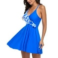 thumbnail image 4 of Women‘s Two Pieces Swimsuits Bathing Printed Tankini With Boyshorts Swimwear, 4 of 6
