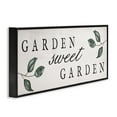 thumbnail image 3 of Stupell Industries Sweet Garden Sign Quotes and Sayings Painting Black Framed Art Print Wall Art, 30 x 13, 3 of 8