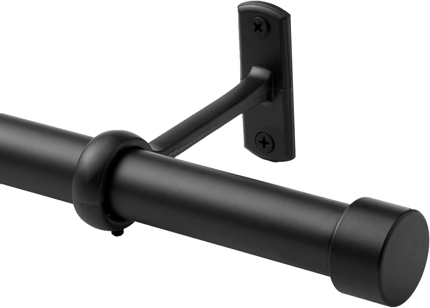 Black Curtain Rod, Outdoor Curtain Rod, Rustic Curtain Rod, Room