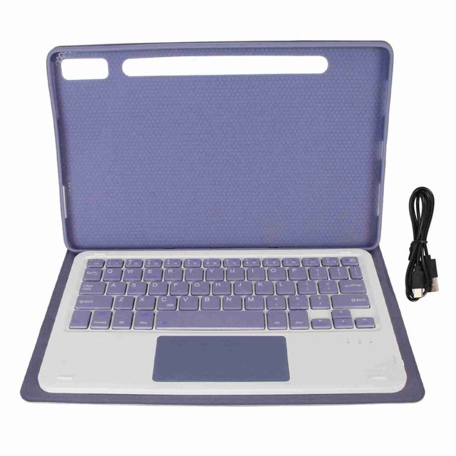 Funda con teclado para tableta Lenovo Tab P11 Pro Gen 2 y Pad Pro 2022 de 11,2 pulgadas, con soporte para lápiz y panel táctil, color morado