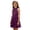 Purple, variant on Ruyang Teen Girls Halter Sleeveless Dresses Ruffle Hem Slim Fit A-Line Swing Dresses Summer Trendy Solid Casual Breathable Skirts