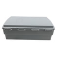 thumbnail image 6 of NavePoint 14x10x04 ABS Plastic Weatherproof Indoor/Outdoor IP55 NEMA 3 Enclosure, Hook & Loop Mounting, 120 VAC outlets, Gray, 6 of 6