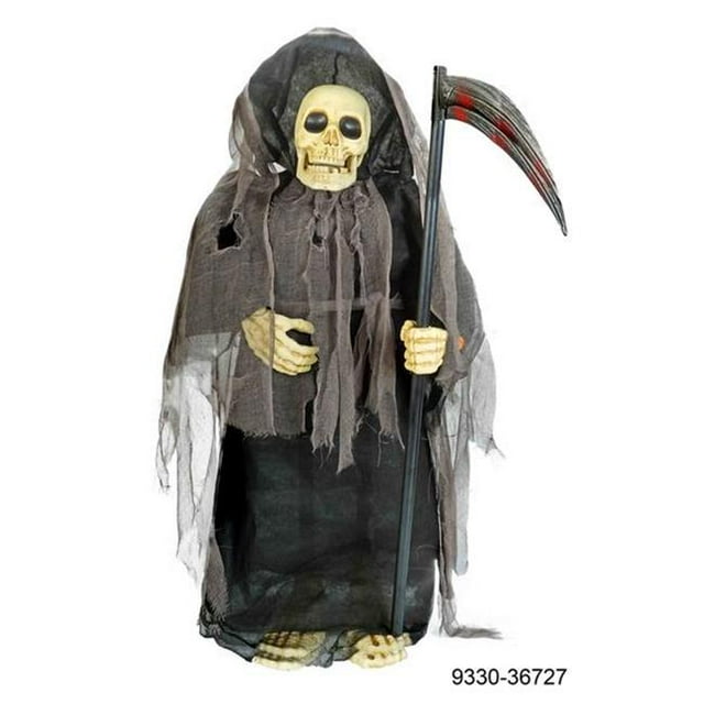 36 in. Animated Grim Reaper Halloween Hanging Decoration