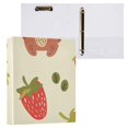 thumbnail image 3 of Bear and Strawberry 3 Ring Binders 1.5 inch Hardcover File Folders with Interior Pockets A4 Size Organizer for School Office Hospital Set of 2, 3 of 8