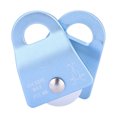 thumbnail image 4 of Equipo de seguridad para escalada con bloque de polea de cuerda giratoria única resistente de aleación de aluminio (azul), 4 of 8