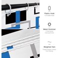thumbnail image 5 of Blue Shower Curtains for Bathroom Modern Shower Curtain Blue Geometric Bathroom Decoration Polyester Fabric-72''''x72'''', 5 of 6