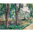 thumbnail image 2 of Cezanne, Paul 24x20 White Modern Wood Framed Museum Art Print Titled - The Pool at Jas de Bouffan, 2 of 4