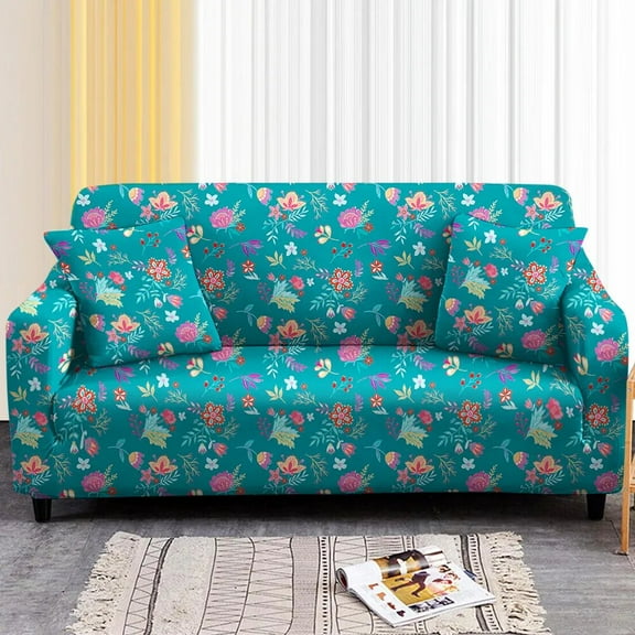 Flower and Bird Elastic Sofa Cover for Living Room Stretch Sectional Couch Slipcover Armchair Chaise Sofa 1/2/3/4 Seat Canapés