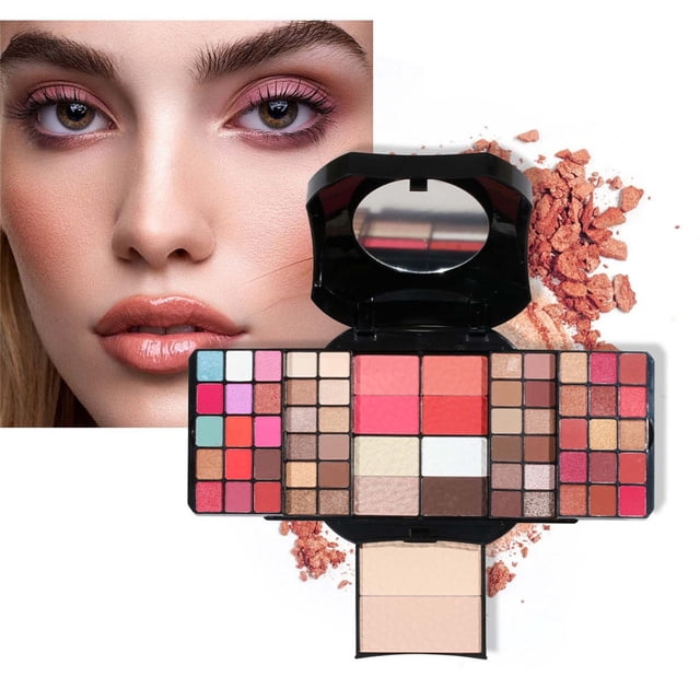 Multi Function Disk Beauty Eye Shadow Powder Blusher High Light Cosmetic Makeup Disk Queen Eye Shadow Plate Highly Pigmented Eye Makeup Eyeshadow Pallet Long Lasting, Makeup Eye Shadow