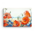 thumbnail image 3 of Startonight Canvas Wall Art Abstract Theme - Stylized Red Poppies Flowers Painting - Framed 24" x 36", 3 of 6