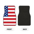 thumbnail image 2 of Honeii America Flags3 Print Car Foot Mat Four-Piece Set - Front & Rear Universal Car Floor Mats for SUVs, Trucks, Sedans, 2 of 7