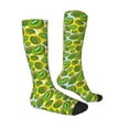 thumbnail image 3 of Haiem Watercolor Kiwi Fruits Summer Socks, Funny Novelty Crazy Design Cotton Socks Sports Socks Knee High Socks For Men, Women,1Pairs - Gift For Working Friends, 3 of 9