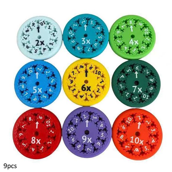 9/18 Pcs Spinners de Fidget Mathématique, Spinners de Fidget Mathématique, Ceci Est pour Tous les Stimulateurs - Fidgeters Qui Apprennent les Mathématiques