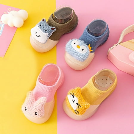 

Cathalem Shoes Size 2 Boys Girls Animal Cartoon Socks Shoes Toddler WarmThe Floor Dress Shoes Girls Grey 18 Months