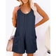 thumbnail image 5 of Mono mujer Mono sin mangas para mujer, pantalones cortos sueltos y bolsillos grandes, ropa casual de una pieza, varios colores, estilo retro de verano, 5 of 5