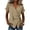 245#Khaki, variant on Women's Boho Wrap Tops Deep V Tie Up Irregular Hem Short Sleeve Linen Cotton Gauze Loose Summer Shirts White M