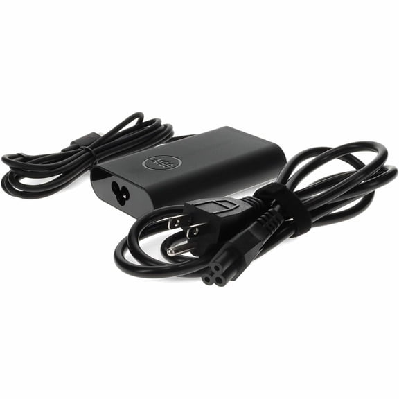AddOn Dell 492-BCBI Compatible 65W 20V at 3.25A USB-C Laptop Power Adapter and Cable