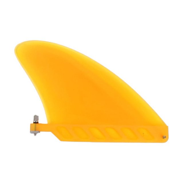 Soft Flex Sups Center Fin Surf Fins with Screw for Air Sups Long Board Surfboard Yellow