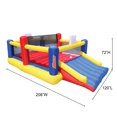 thumbnail image 5 of Banzai Sports Zone Bounce Arena: Inflatable Bouncer - Basketball and Volleyball, Motor Air Blower, (17ft 4in L x 10ft W x 6ft H), Ages 3+, 5 of 11