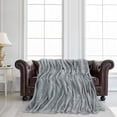 thumbnail image 3 of REGALWOVEN 300GSM comfortable Warm Flannel, 1 Piece Queen (78" x 90") Blanket, Gray, 3 of 6