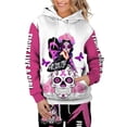 thumbnail image 4 of Conjunto de Sudadera con capucha y pantalones para hombre y mujer, ropa deportiva con estampado 3D de calavera y rosa, estilo Hip Hop Punk, novedad, 4 of 4
