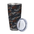 thumbnail image 2 of KLL Cool Sports Car Print 40oz Stainless Steel Insulated Car Cup with Spillproof Lid - Keep Your Drink Hot or Cold on the Go-Straw Two-piece Set, 2 of 8